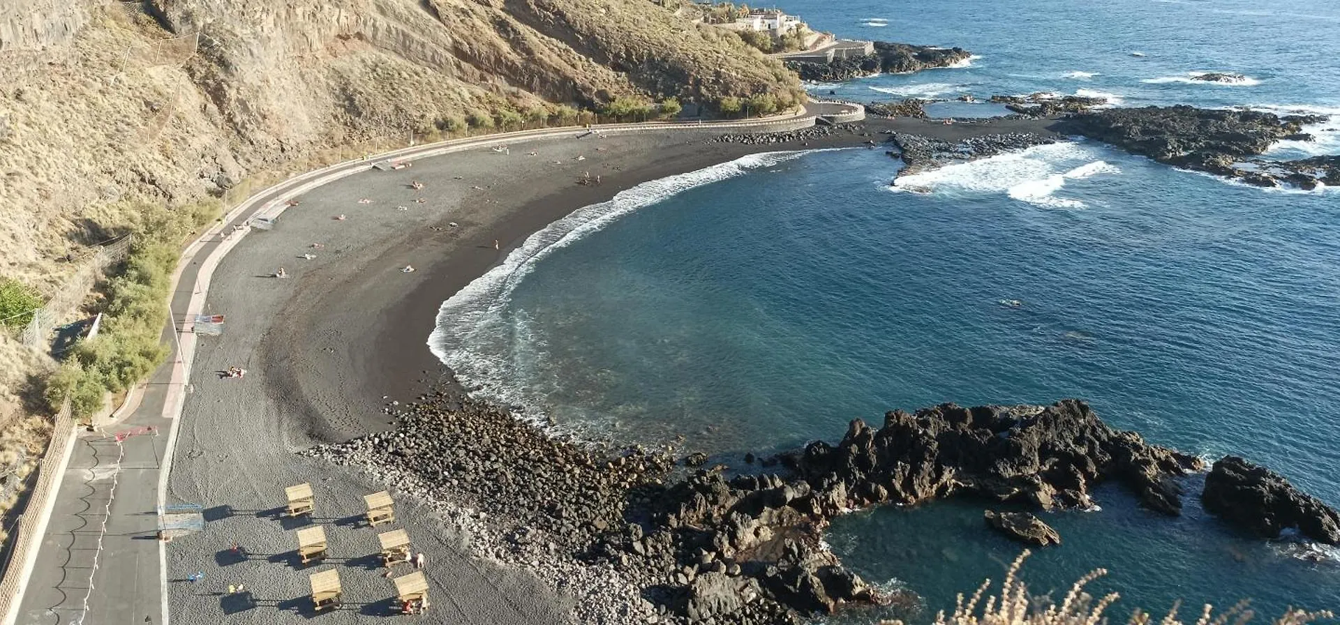 Beautiful Beach Corner Santa Cruz de Tenerife Spain